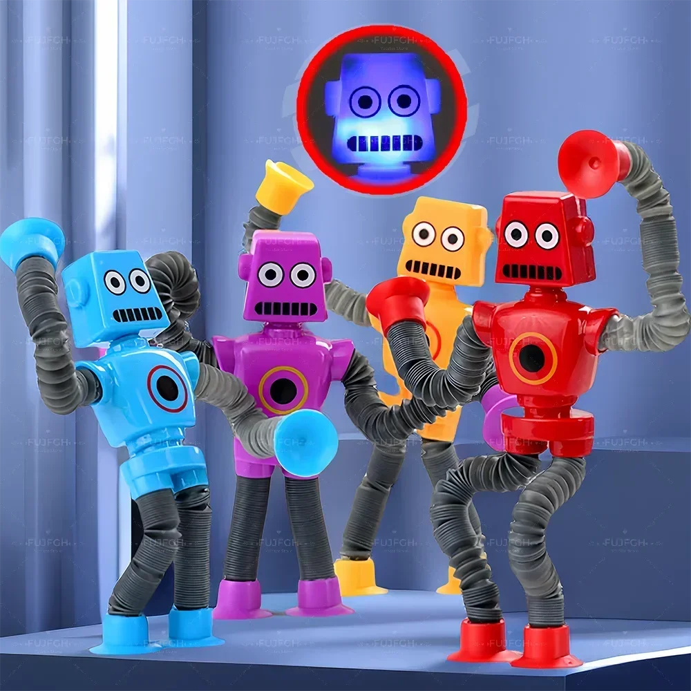 4 Robots Pop Tubes Tubo Fidget Juguete Antiestrés