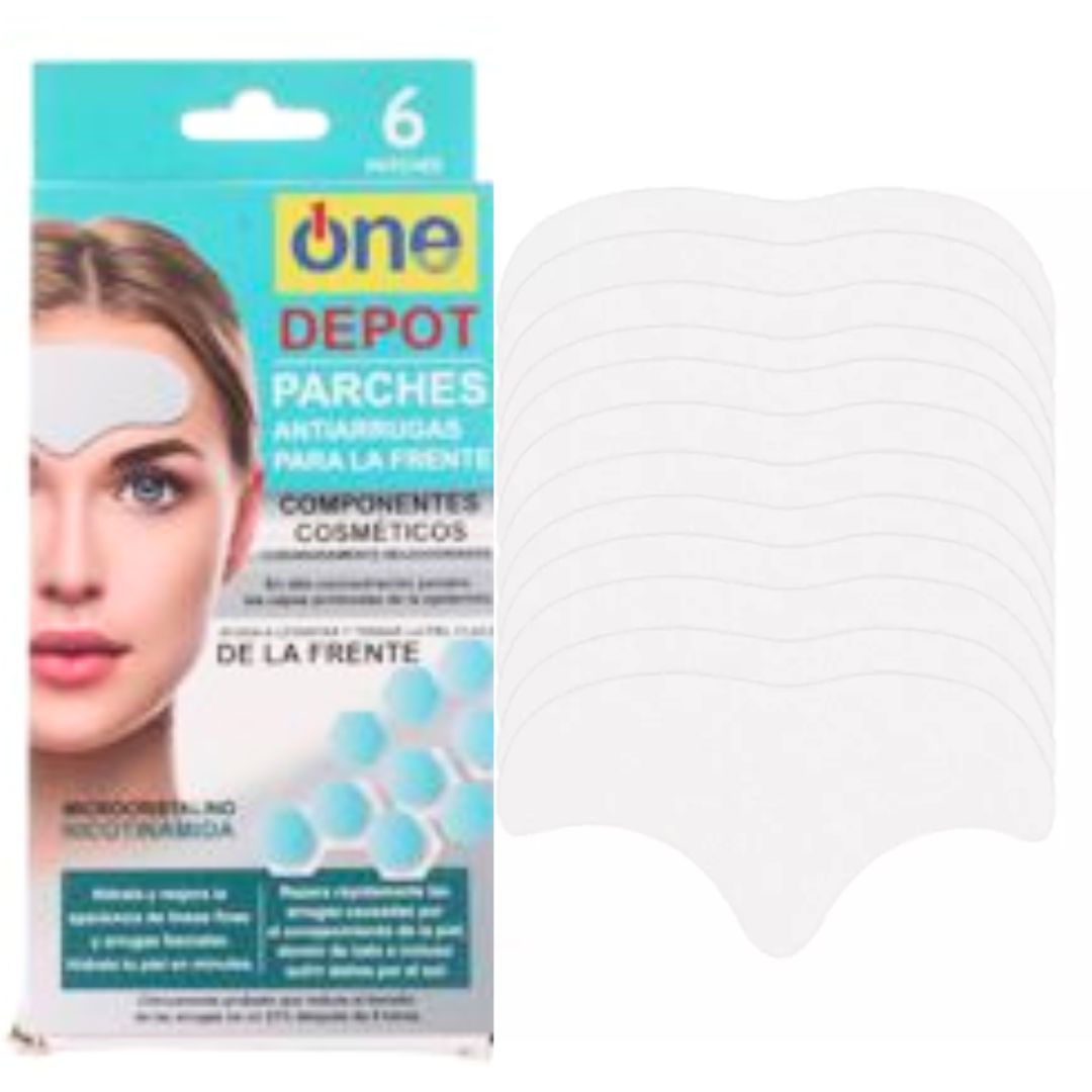 6 Parches Antiarrugas Para La Frente Microcristalino Nicotinamida