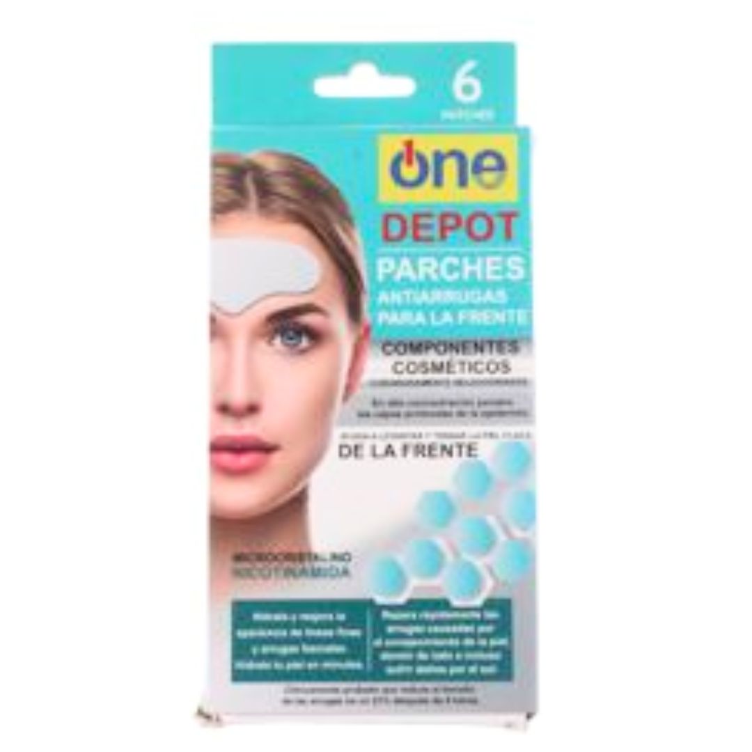6 Parches Antiarrugas Para La Frente Microcristalino Nicotinamida
