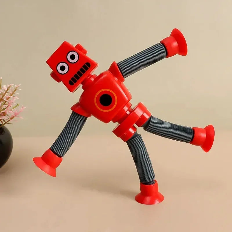 4 Robots Pop Tubes Tubo Fidget Juguete Antiestrés