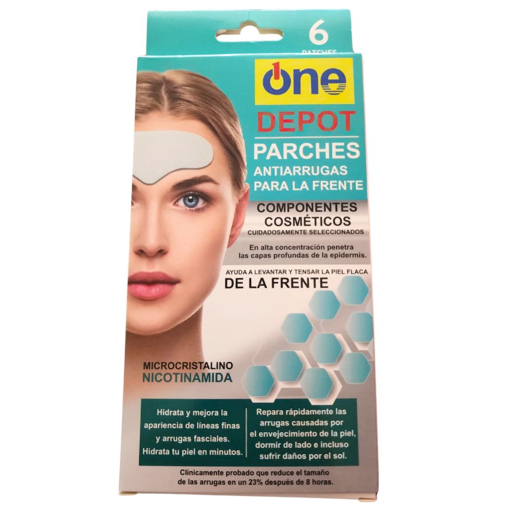 6 Parches Antiarrugas Para La Frente Microcristalino Nicotinamida