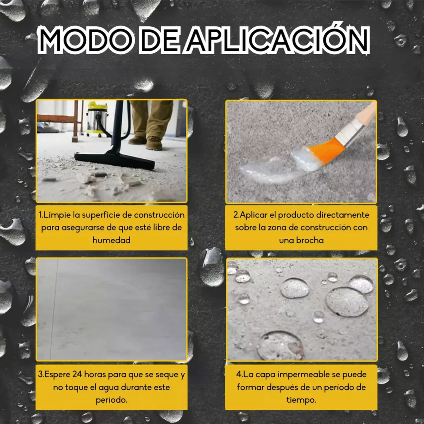 Sellador Tapagotera Impermeable Líquido 1000g Sellador Adhesivo