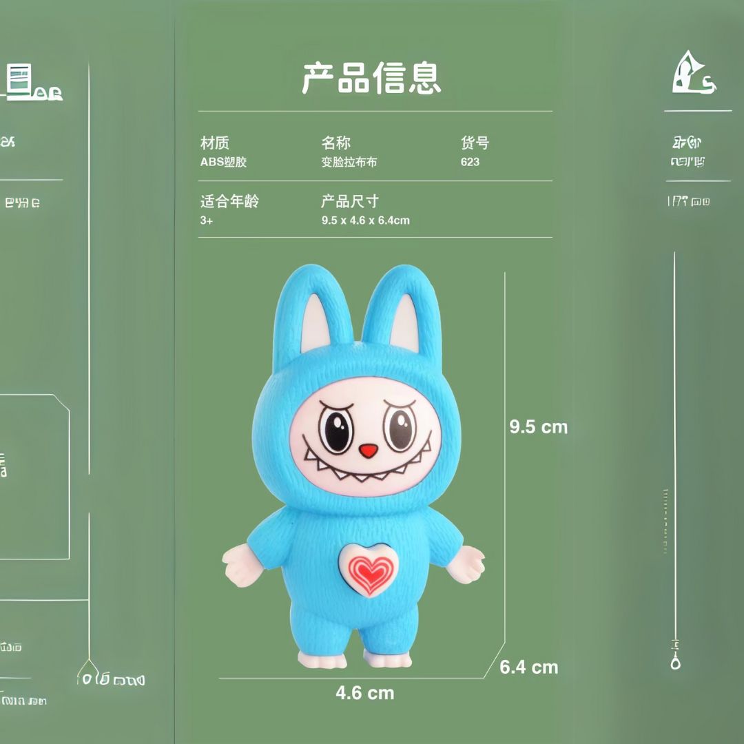 Llavero Labubu Kawaii con Cambio de caraproductos-para-emprender-por-mayor