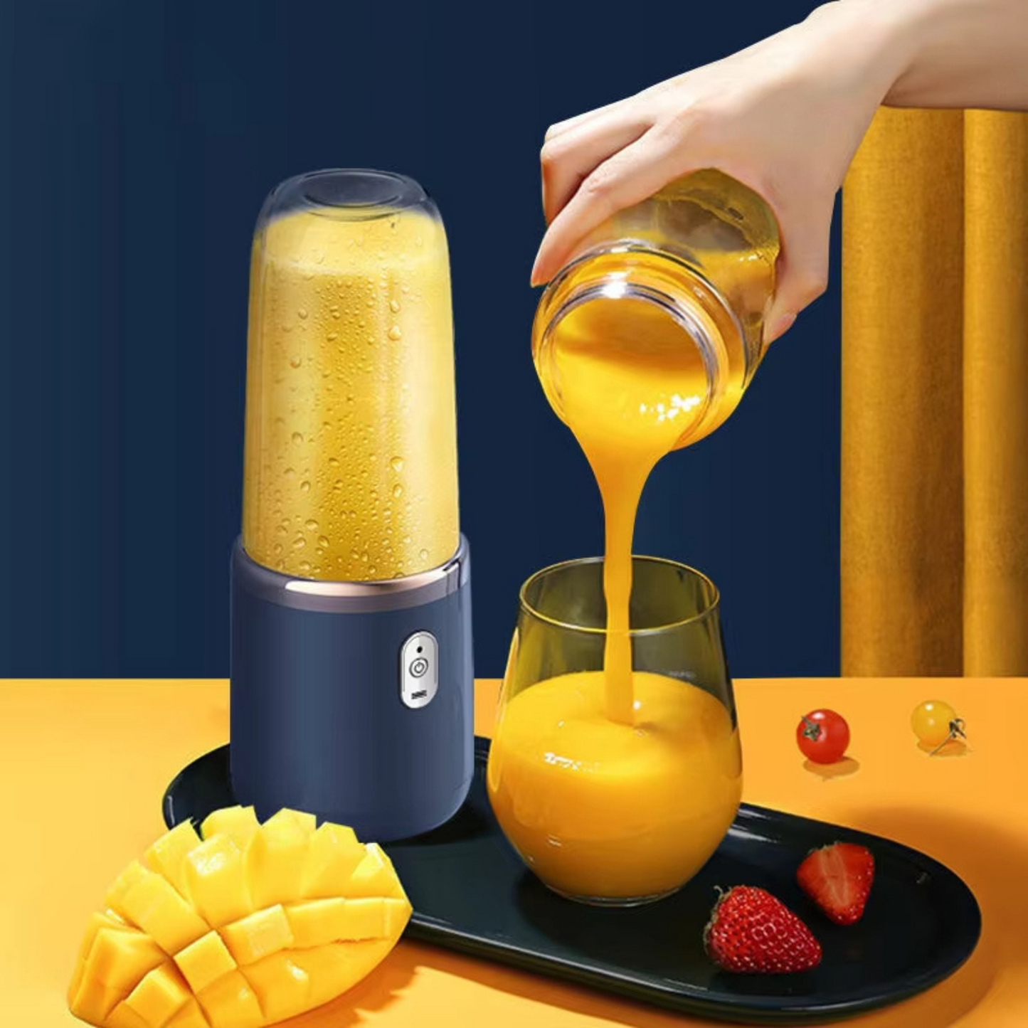 Juguera Licuadora Portátil 520ml Doble Botella Bebida