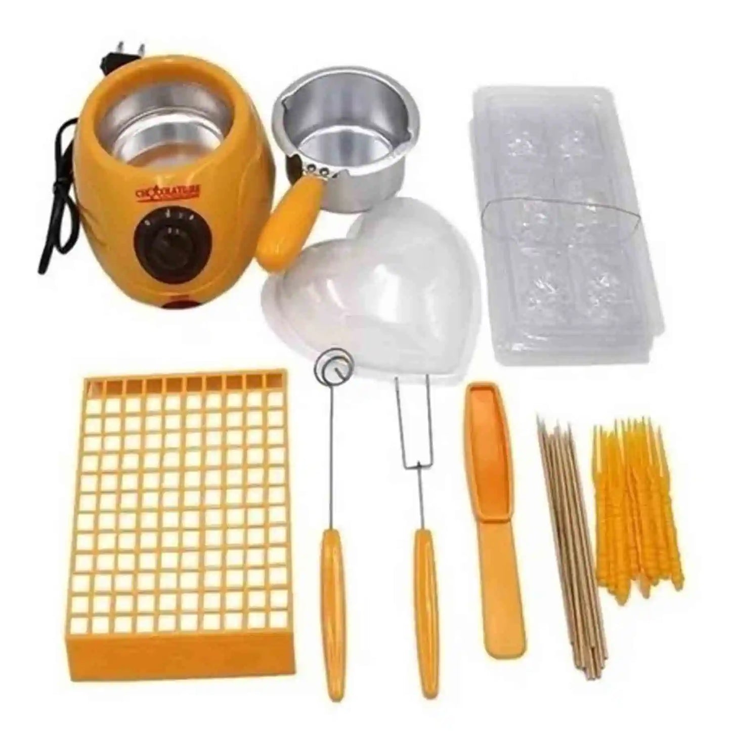 Maquina Olla Fondue Para Derretir Chocolate + 30 Pcs