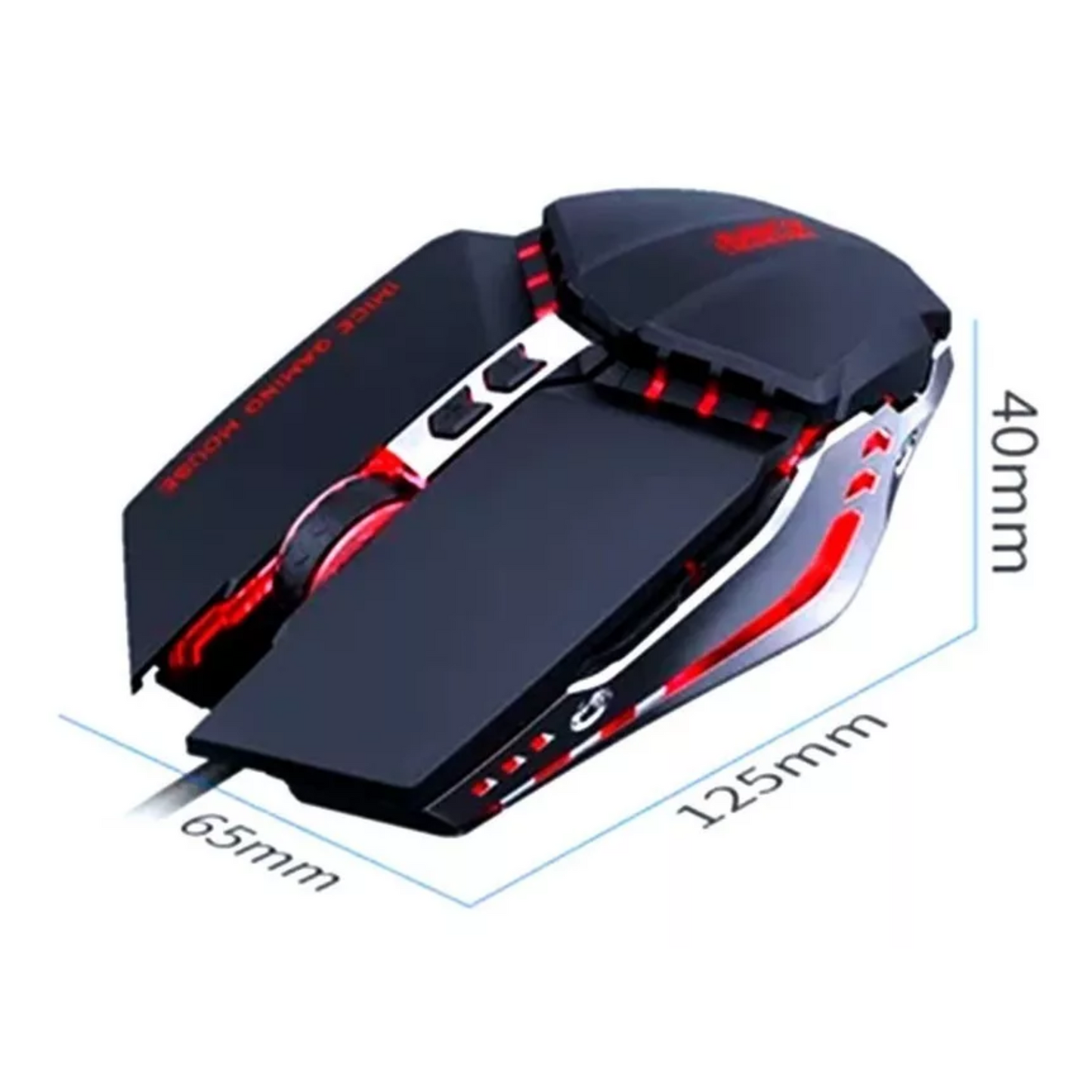 Mouse Gamer Rgb Imice T80 3200 Dpi Iluminado Maus Gamer Color Negro