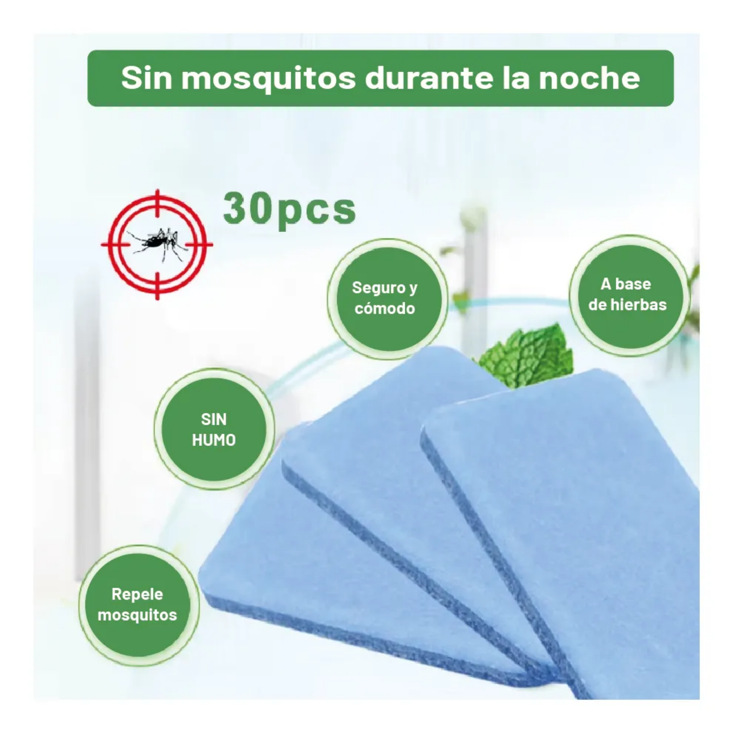 Repuesto Repelente Eléctrico Tabletas Mosquitos Zancudos 30u