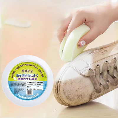 Crema Limpiadora De Zapatillas Multifuncional para Zapatos Blancos
