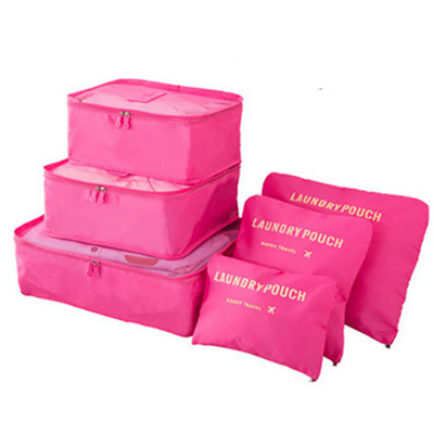 Set de 6 Bolsas de Viaje Organizadoras – Almacenamiento para Ropa y Zapatos