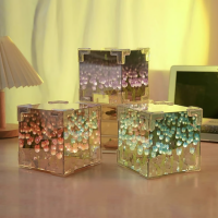 Lampara Cubo de Tulipanes