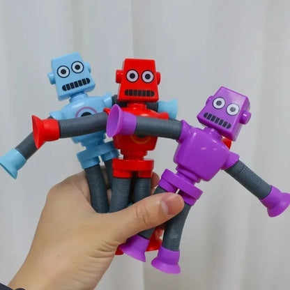 4 Robots Pop Tubes Tubo Fidget Juguete Antiestrés