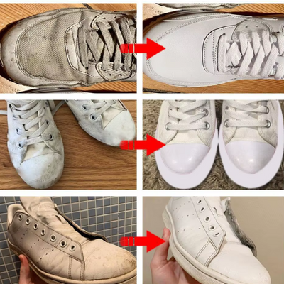 Crema Limpiadora De Zapatillas Multifuncional para Zapatos Blancos