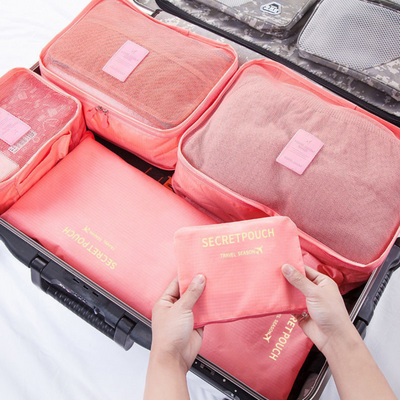 Set de 6 Bolsas de Viaje Organizadoras – Almacenamiento para Ropa y Zapatos