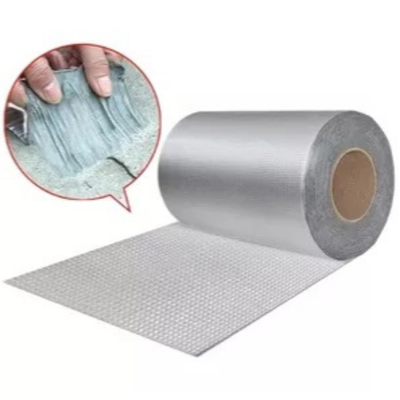 Cinta Adhesiva Tapa Gotera De Butilo 50 Cm X 5 Mts Gris Wowi Plateado
