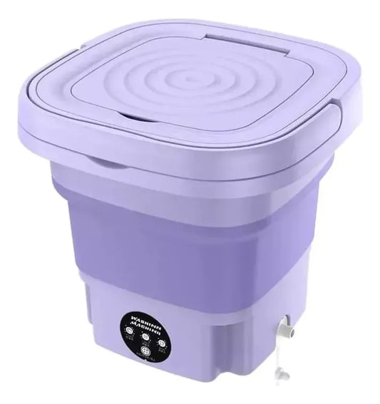 Mini Lavadora Portatil Plegable Pequeña Personal Automática