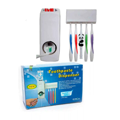Dispensador De Pasta Dental Con Organizador De Cepillos