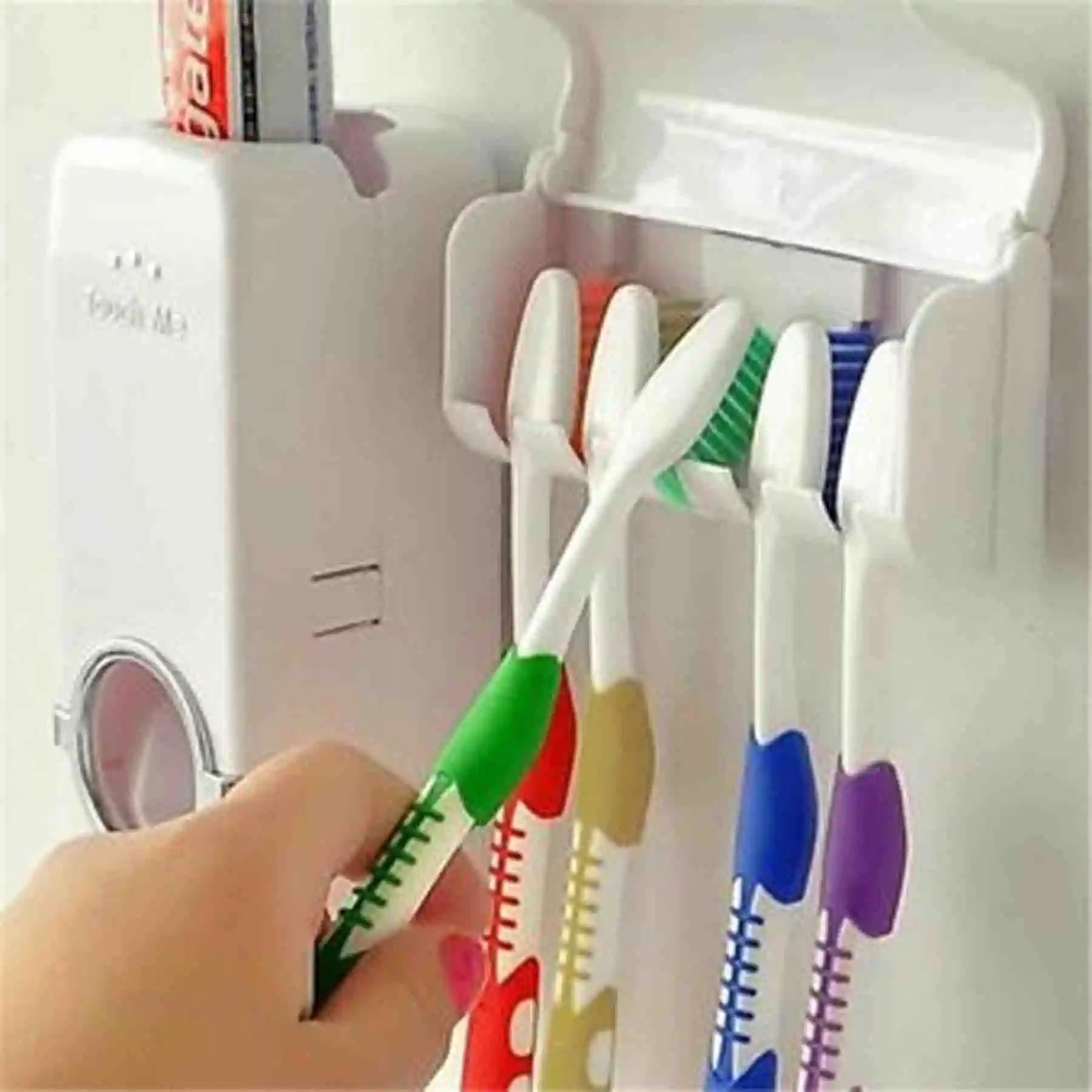 Dispensador De Pasta Dental Con Organizador De Cepillos