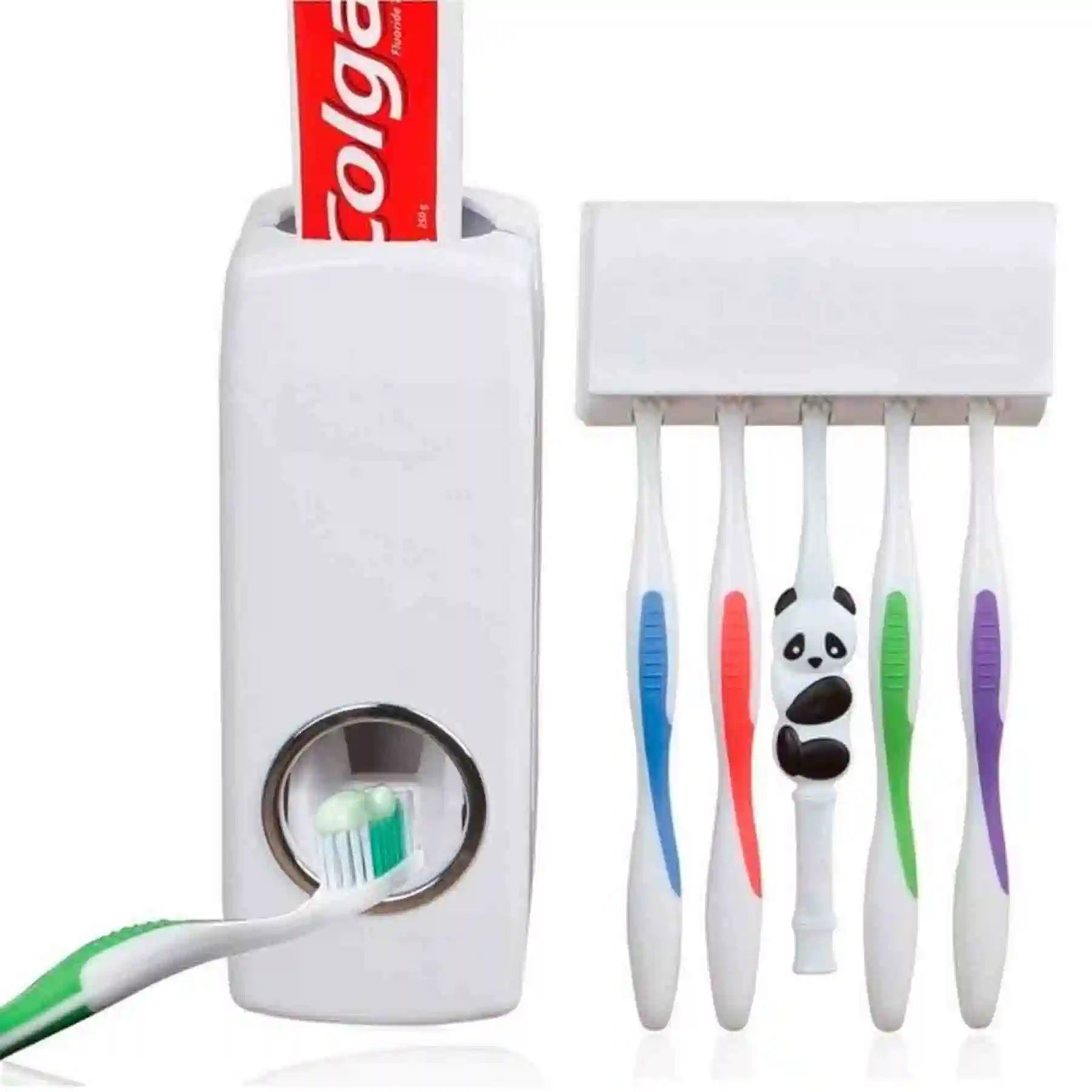 Dispensador De Pasta Dental Con Organizador De Cepillos