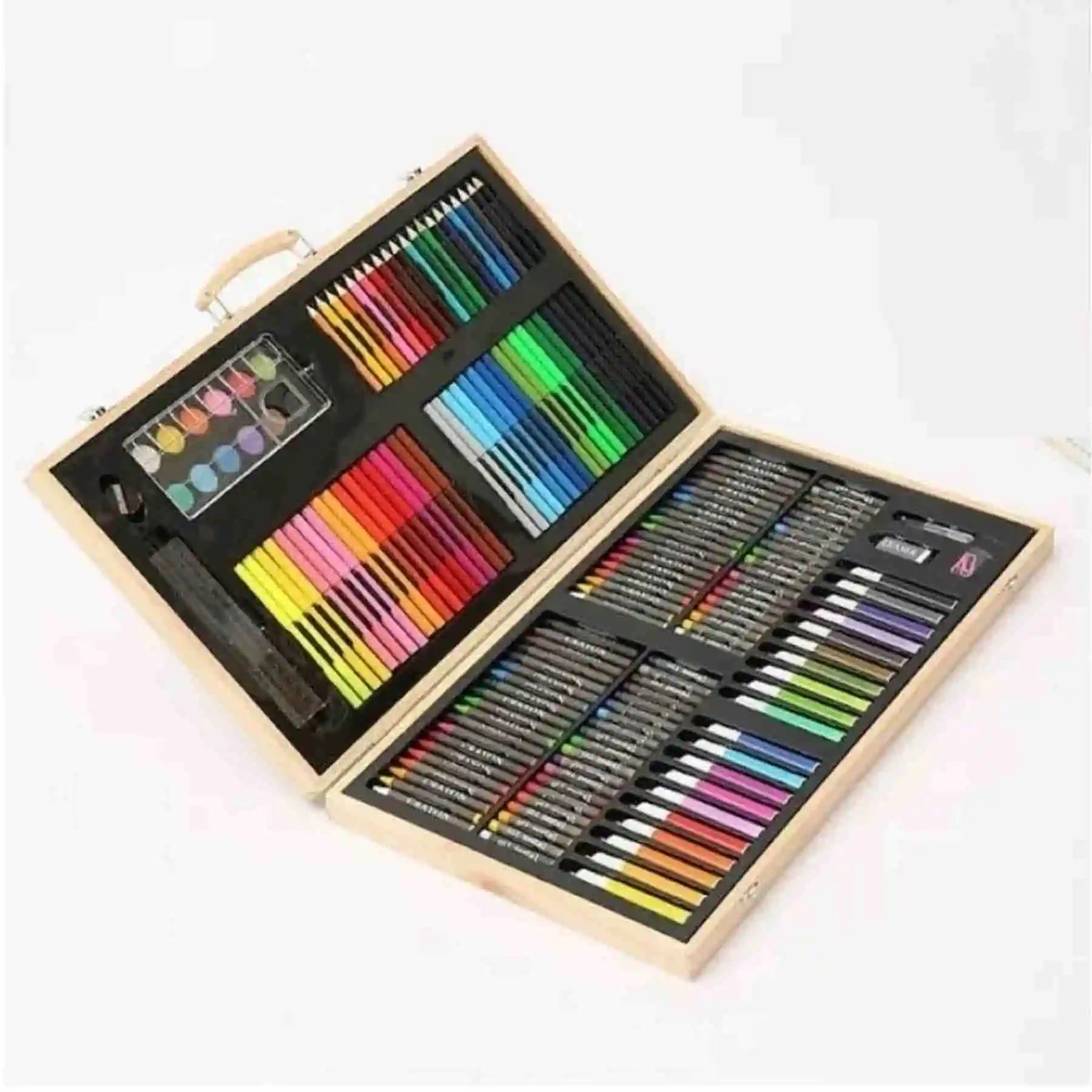 Maleta Set De Arte 180 Piezas De Madera