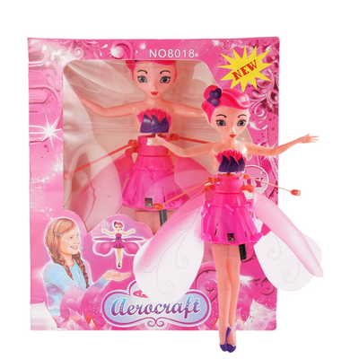 Muñeca Mágica Hada Voladora Recargable Con Sensor