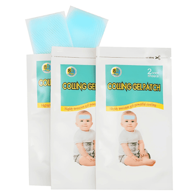 Parches De Gel Para Bajar La Fiebre Alivio Fiebre, Dolor de Cabeza y Malestar | Cooling Gel Patches