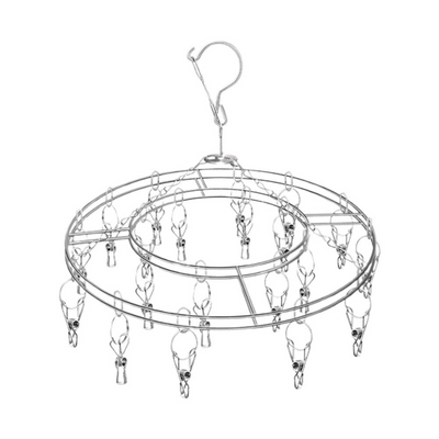 Tendedero Circular Acero Inoxidable 20 Pinzas Antiviento