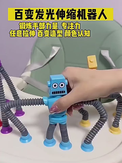 4 Robots Pop Tubes Tubo Fidget Juguete Antiestrés