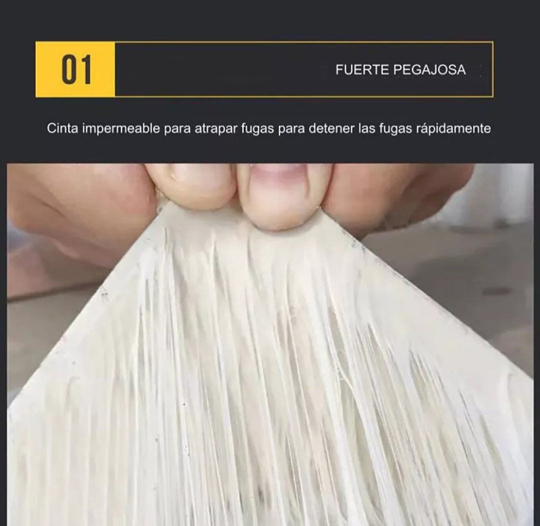 Cinta adhesiva tapa goteras de 5cm x 10 mts de largo